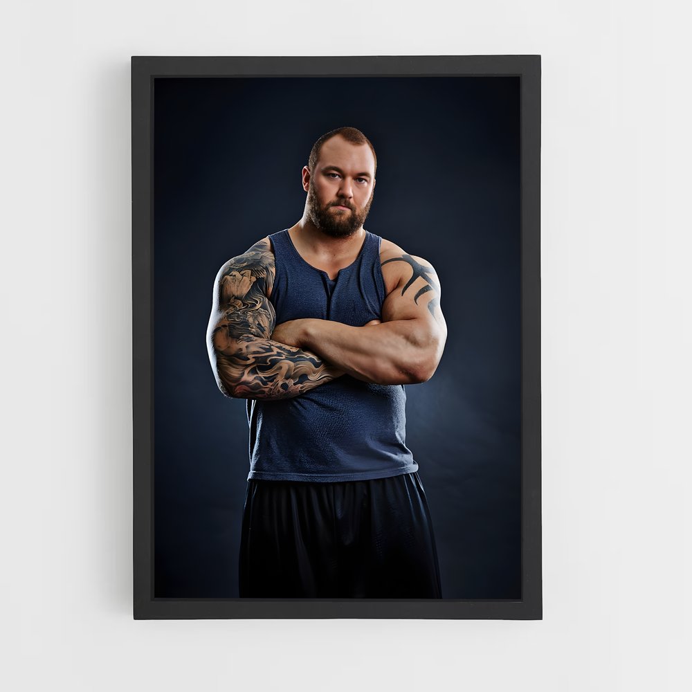 Poster Force de Titan – affiche Powerlifting (vue 2)